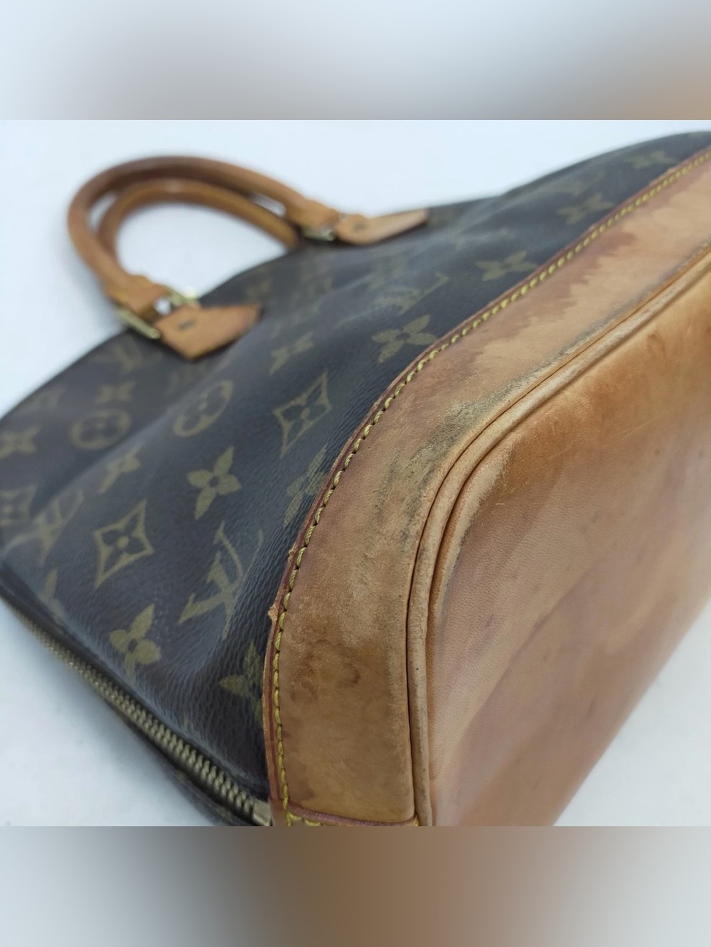 Louis Vuitton LV Hand Bag Alma Brown Monogram - Picture 8 of 12